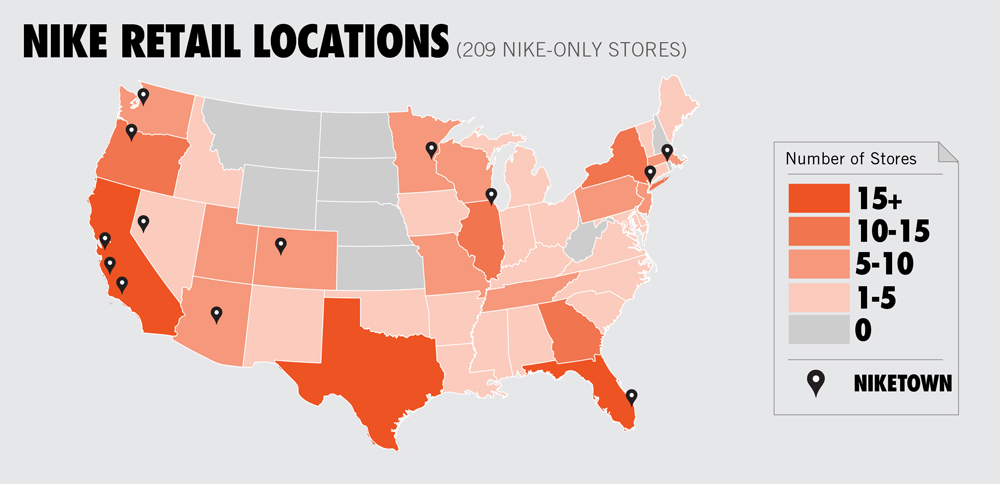 nike manufacturing locations