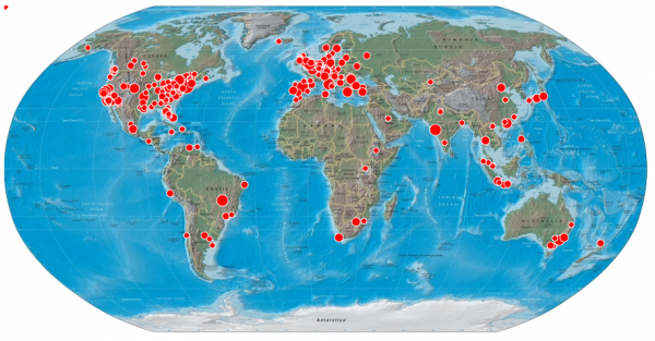 nike locations around the world
